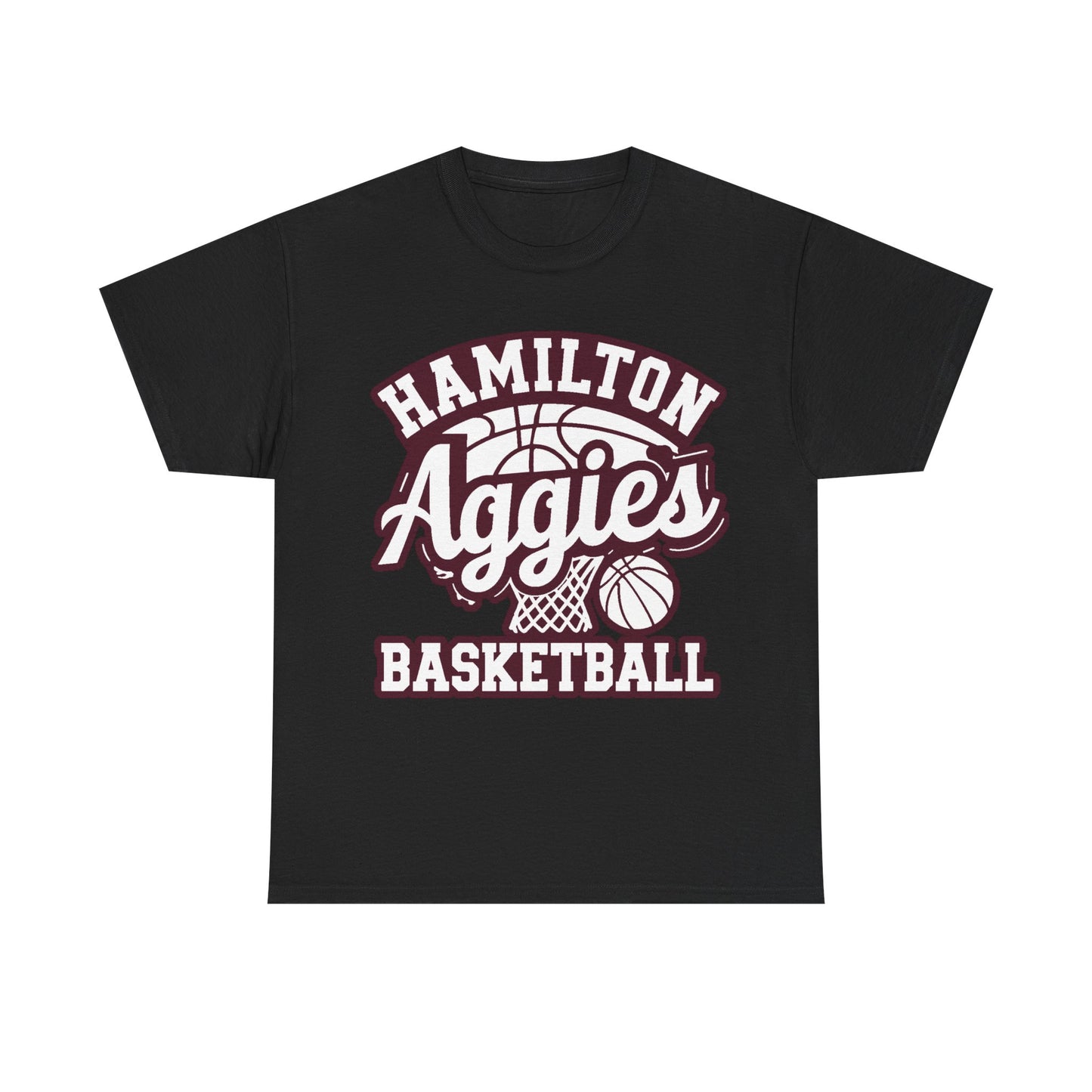 Adult Tee \ Hamilton Aggies Basketball \ HABBG1