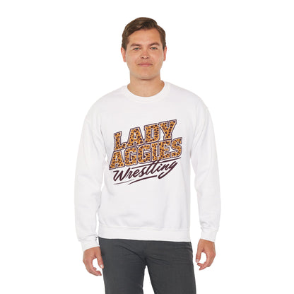 Adult Crewneck Sweatshirt \ Hamilton Aggies Wrestling \ HAWG3