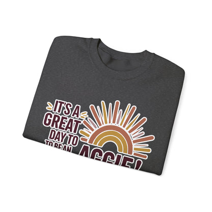 Adult Crewneck Sweatshirt \ It's a Great Day to be an Aggie! \ GDA1