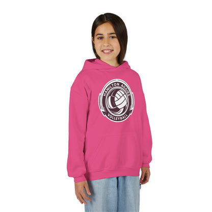 Youth Hoodie Sweatshirt \ Hamilton Aggies Volleyball \ HAV1