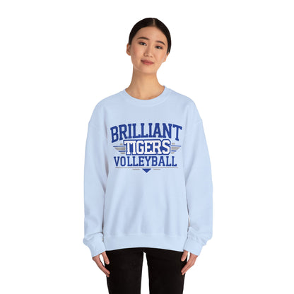 Adult Crewneck Sweatshirt \ Brilliant Tigers Volleyball \ BTV2