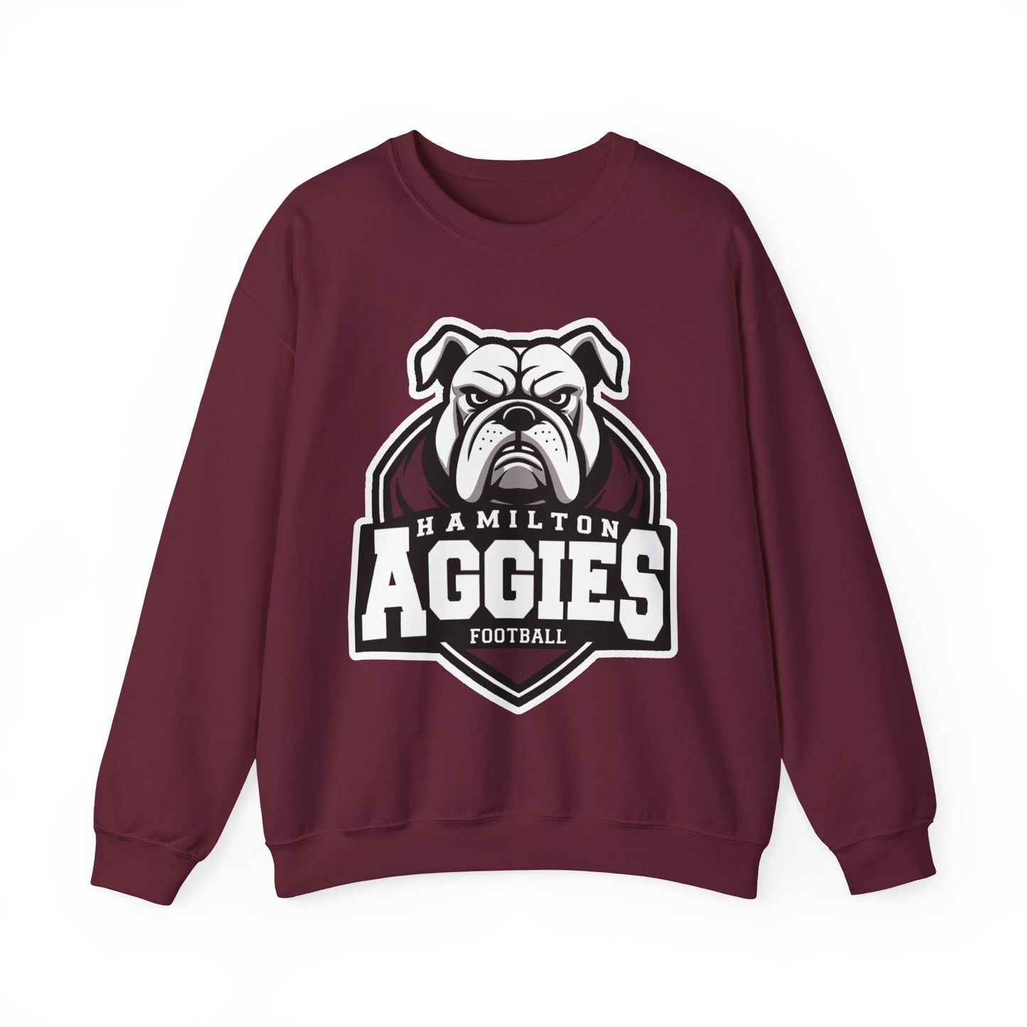 Adult Crewneck Sweatshirt \ Hamilton Aggies Football \ HAF2
