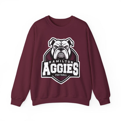 Adult Crewneck Sweatshirt \ Hamilton Aggies Football \ HAF2
