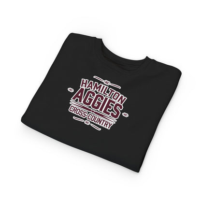 Toddler Crewneck Sweatshirt \ Hamilton Aggies Cross-Country \ HCC1