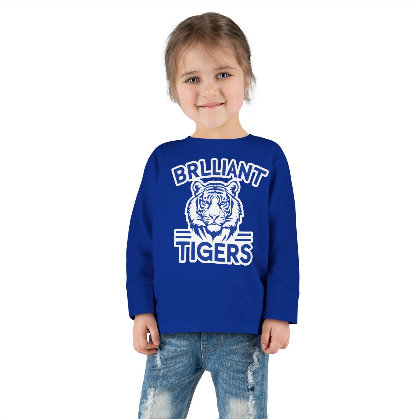 Toddler Long Sleeve Tee \ Brilliant Tigers \ BT1