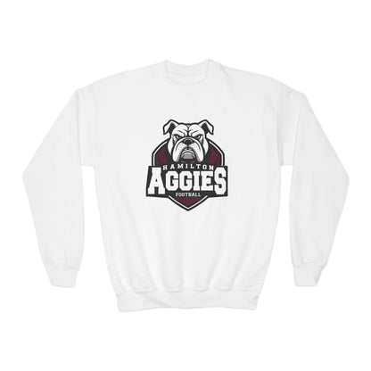 Youth Crewneck Sweatshirt \ Hamilton Aggies Football \ HAF2