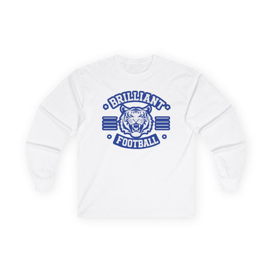 Adult Long Sleeve Tee \ Brilliant Tigers Football \ BTF2