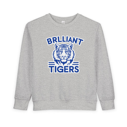Toddler Crewneck Sweatshirt \ Brilliant Tigers \ BT1
