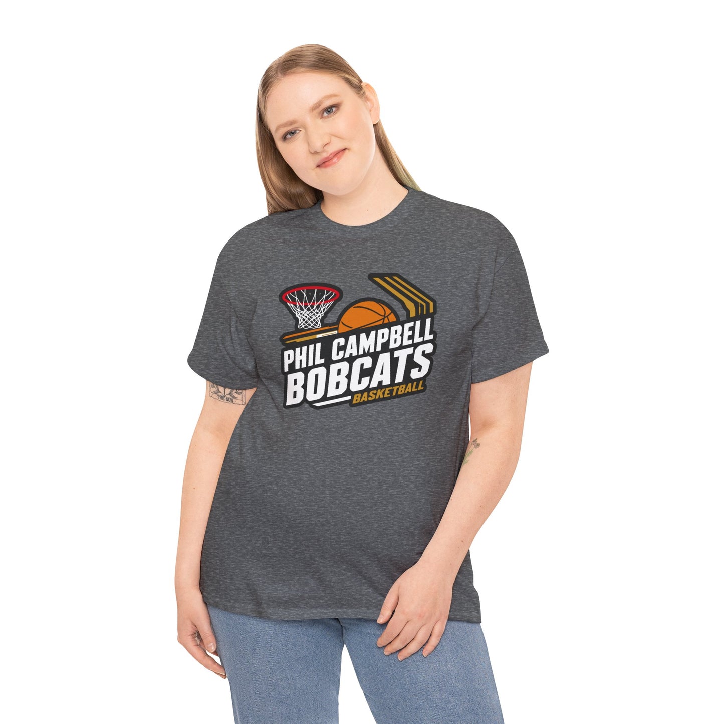 Adult Tee \ Phil Campbell Bobcats Basketball \ PCBBK1