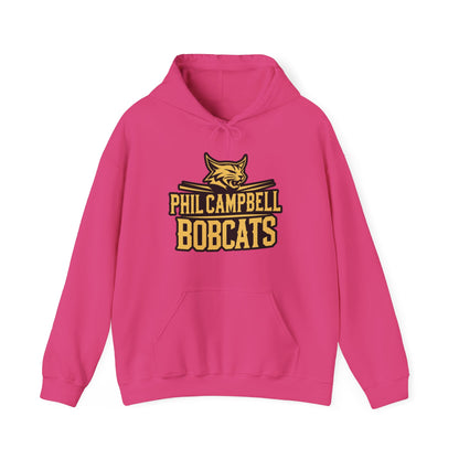 Adult Hoodie Sweatshirt \ Phil Campbell Bobcats \ PCB2