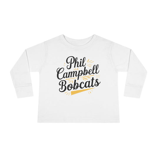 Toddler Long Sleeve Tee \ Phil Campbell Bobcats \ PCBG2