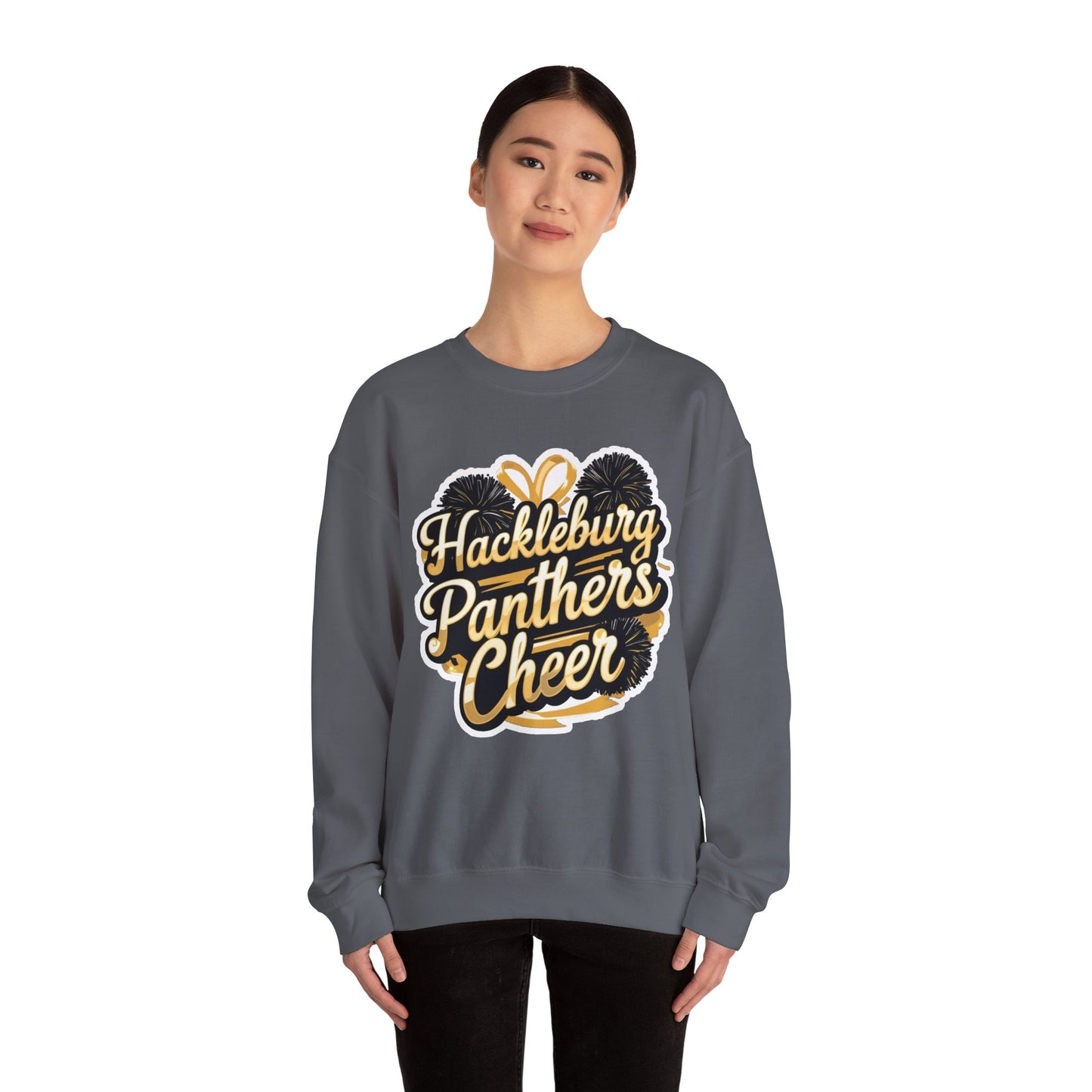 Adult Crewneck Sweatshirt \ Hackleburg Panthers Cheer \ HPC2