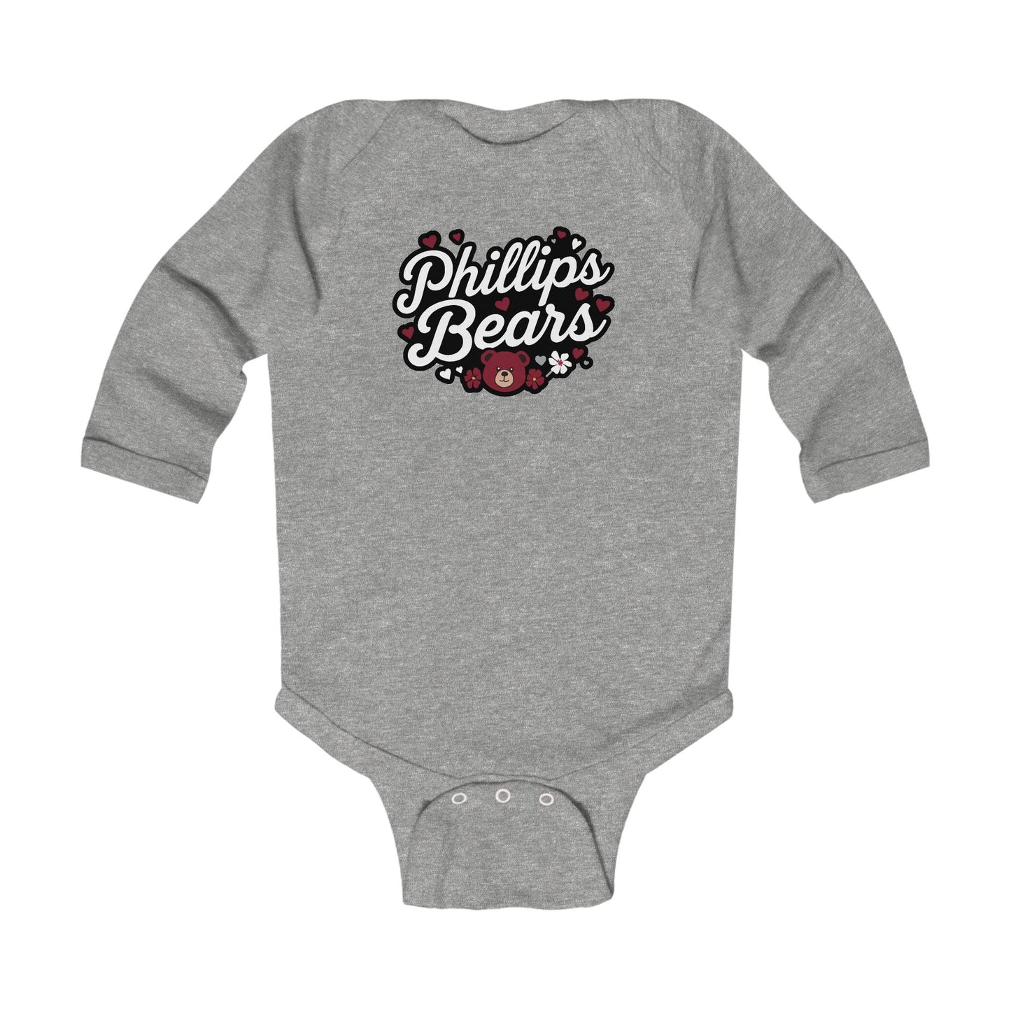 Long Sleeve Baby Bodysuit \ Phillip's Bears \ PBG1