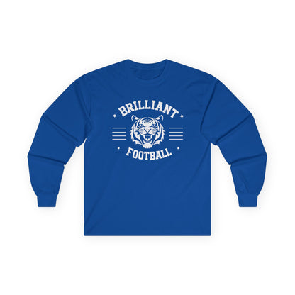 Adult Long Sleeve Tee \ Brilliant Tigers Football \ BTF2