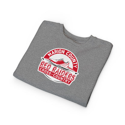 Toddler Crewneck Sweatshirt \ Marion County Red Raiders Cross-Country \ MCCC1