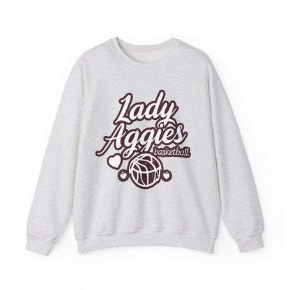 Adult Crewneck Sweatshirt \ Hamilton Aggies Basketball \ HABBG2