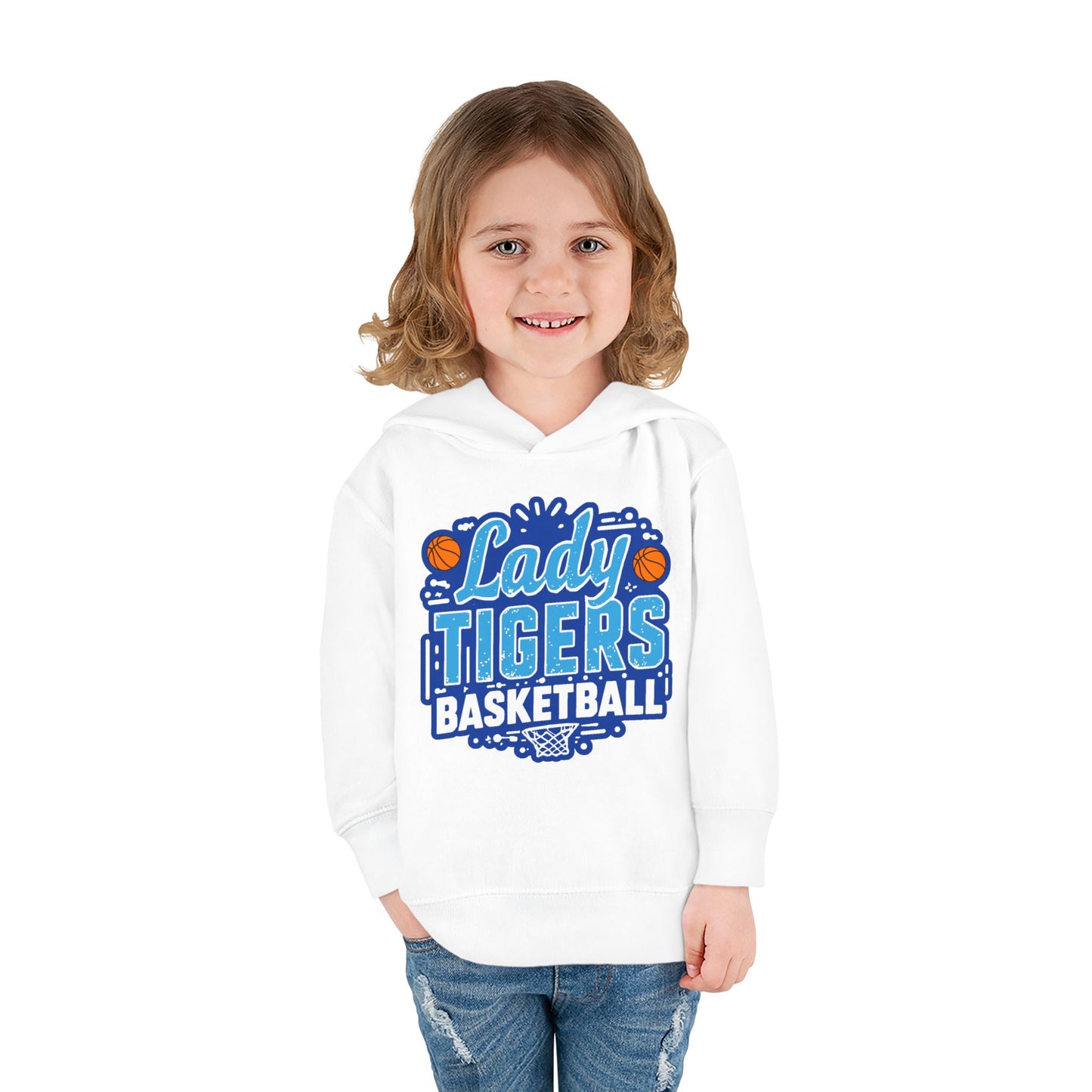 Toddler Hoodie Sweatshirt \ Brilliant Tigers Basketball \ BTBKG1
