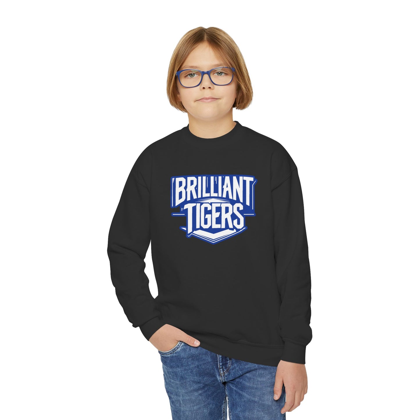 Youth Crewneck Sweatshirt \ Brilliant Tigers \ BT2