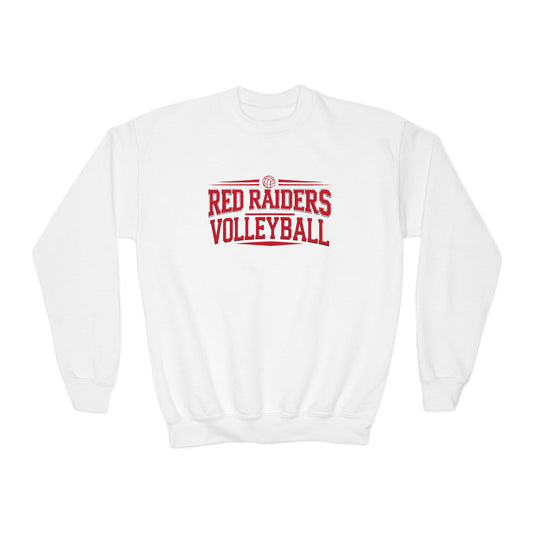 Youth Crewneck Sweatshirt \ Marion County Red Raiders Volleyball \ MCV2