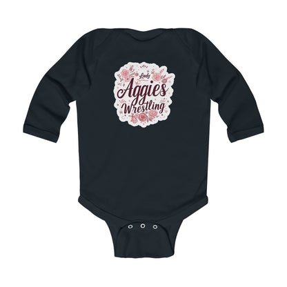 Long Sleeve Baby Bodysuit \ Hamilton Aggies Wrestling \ HAWG1