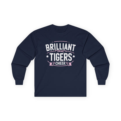 Adult Long Sleeve Tee \ Brilliant Tigers Cheer \ BTC2