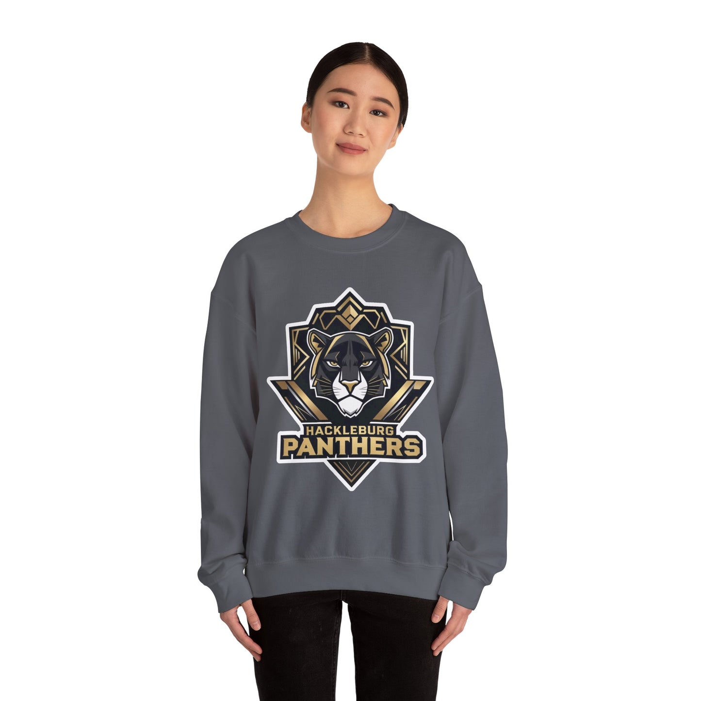 Adult Crewneck Sweatshirt \ Hackleburg Panthers \ HP1