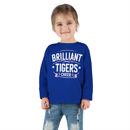 Toddler Long Sleeve Tee \ Brilliant Tigers Cheer \ BTC2