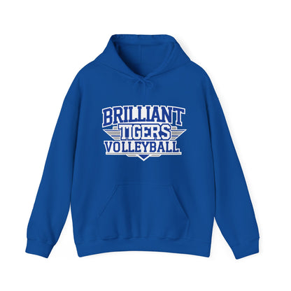 Adult Hoodie Sweatshirt \ Brilliant Tigers Volleyball \ BTV2