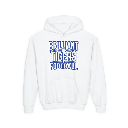 Youth Hoodie Sweatshirt \ Brilliant Tigers Football \ BTF1
