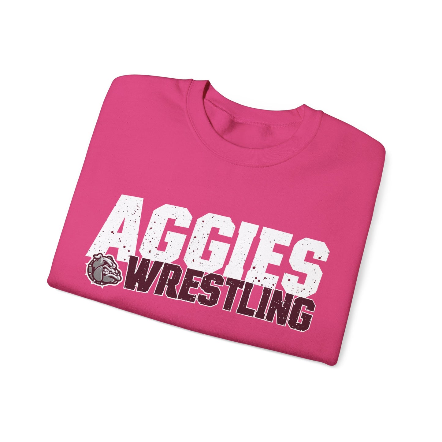 Adult Crewneck Sweatshirt \ Hamilton Aggies Wrestling \ HAW3