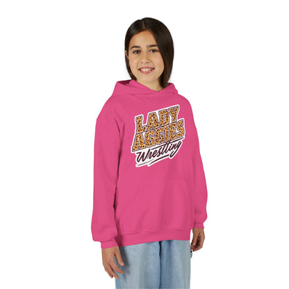 Youth Hoodie Sweatshirt \ Hamilton Aggies Wrestling \ HAWG3