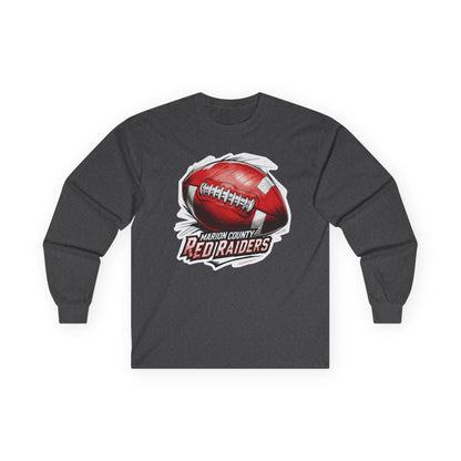 Adult Long Sleeve Tee \ Marion County Red Raiders Football \ MCF1