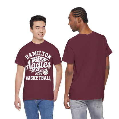 Adult Tee \ Hamilton Aggies Basketball \ HABKG1