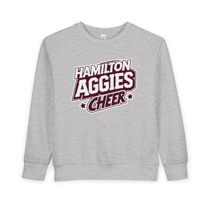 Toddler Crewneck Sweatshirt \ Hamilton Aggies Cheer \ HAC1