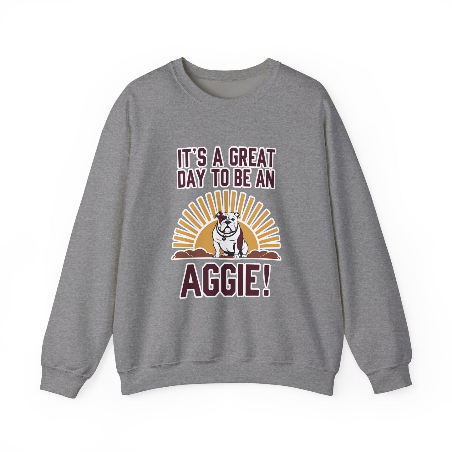 Adult Crewneck Sweatshirt \ It's a Great Day to be a Aggie! \ GDA4