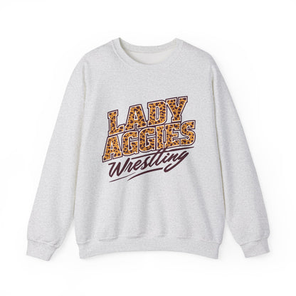 Adult Crewneck Sweatshirt \ Hamilton Aggies Wrestling \ HAWG3