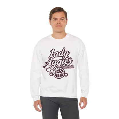 Adult Crewneck Sweatshirt \ Hamilton Aggies Basketball \ HABBG2