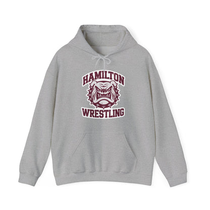 Adult Hoodie Sweatshirt \ Hamilton Aggies Wrestling \ HAW2