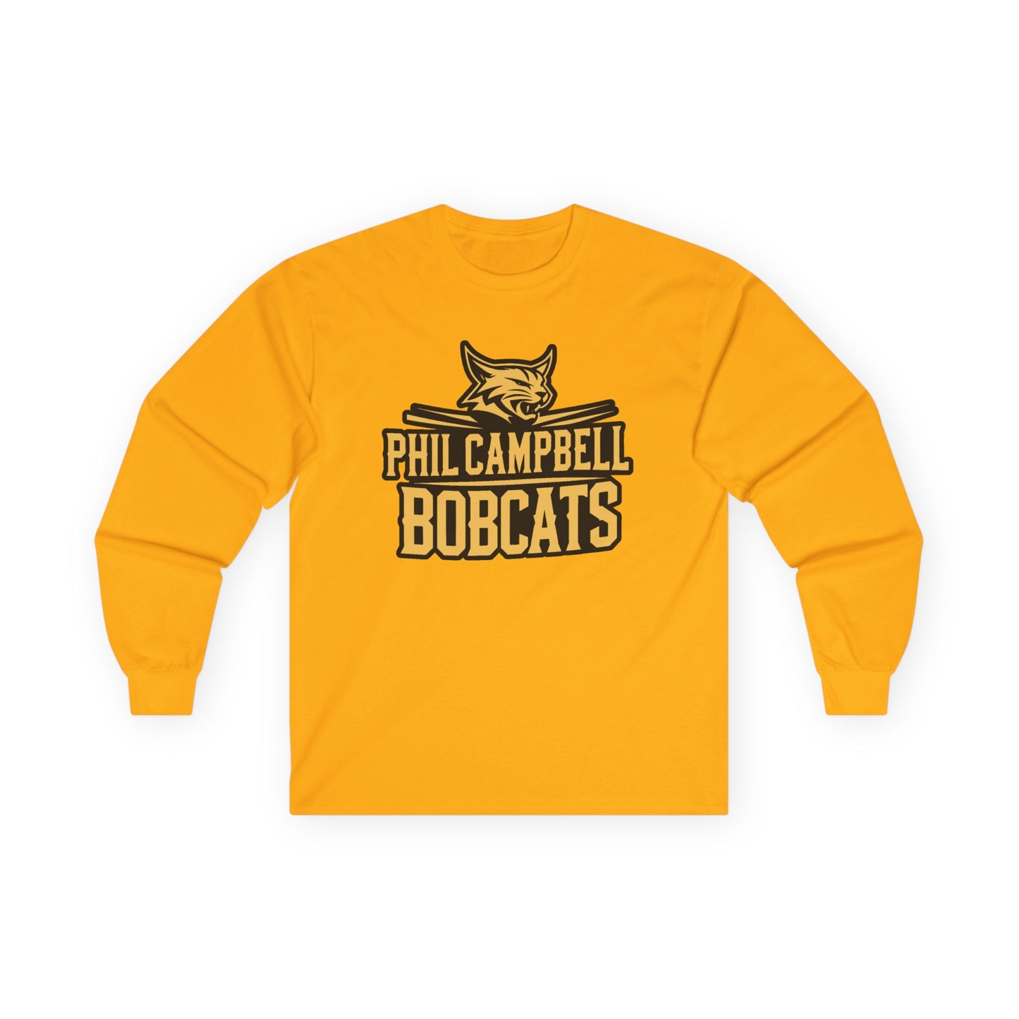 Adult Long Sleeve Tee \ Phil Campbell Bobcats \ PCB2