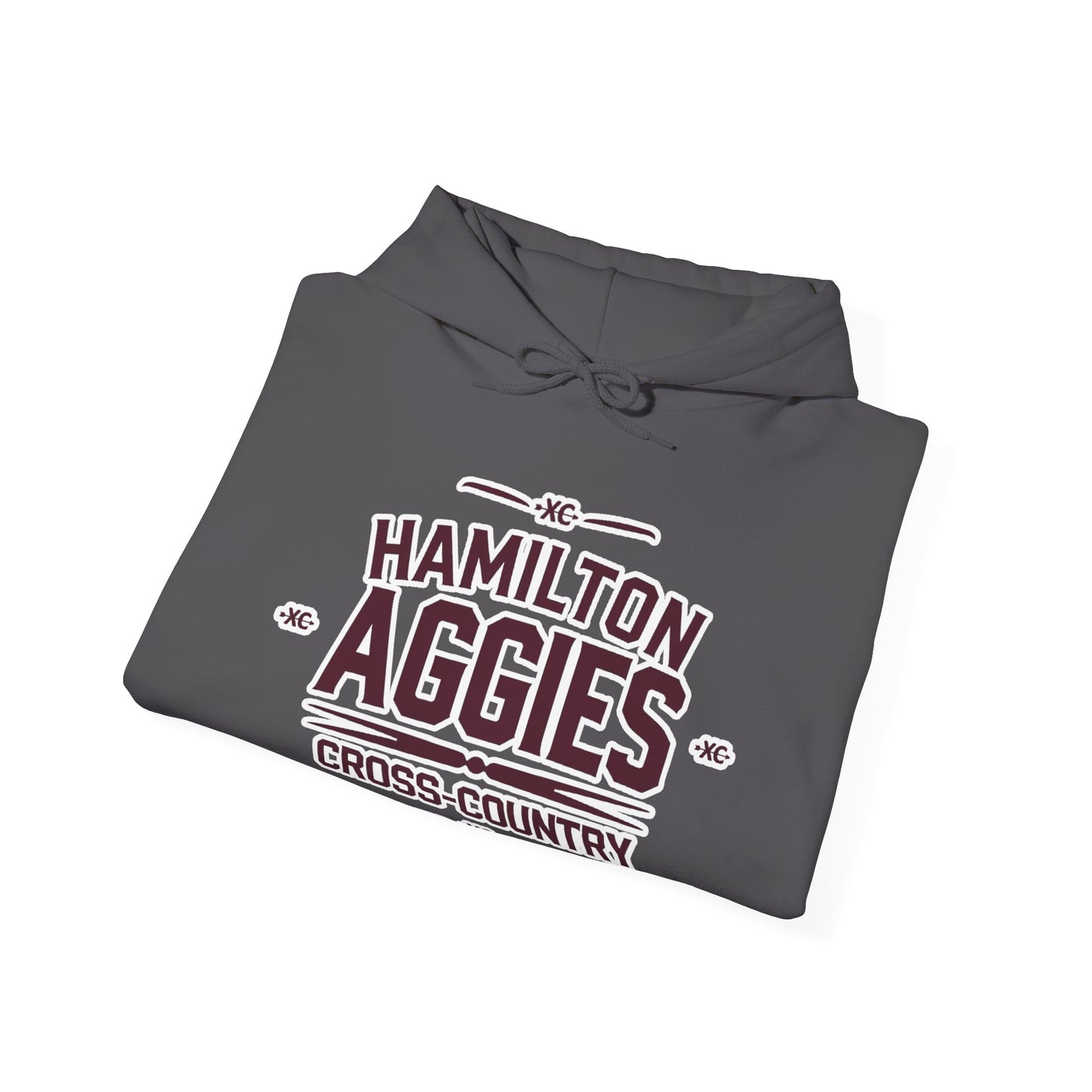 Adult Hooded Sweatshirt \ Hamilton Aggies Cross-Country \ HCC1