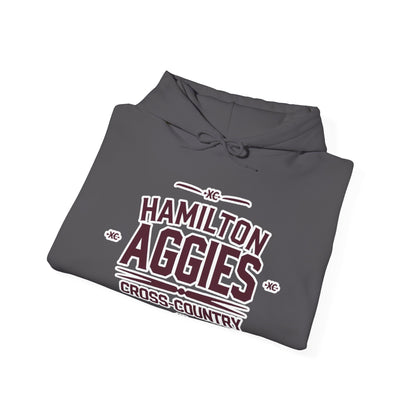 Adult Hooded Sweatshirt \ Hamilton Aggies Cross-Country \ HCC1