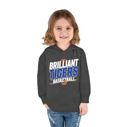 Toddler Hoodie Sweatshirt \ Brilliant Tigers Basketball \ BTBK1