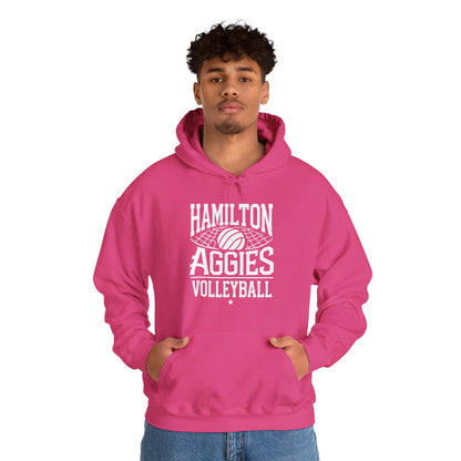 Adult Hoodie Sweatshirt \ Hamilton Aggies Volleyball \ HAV2