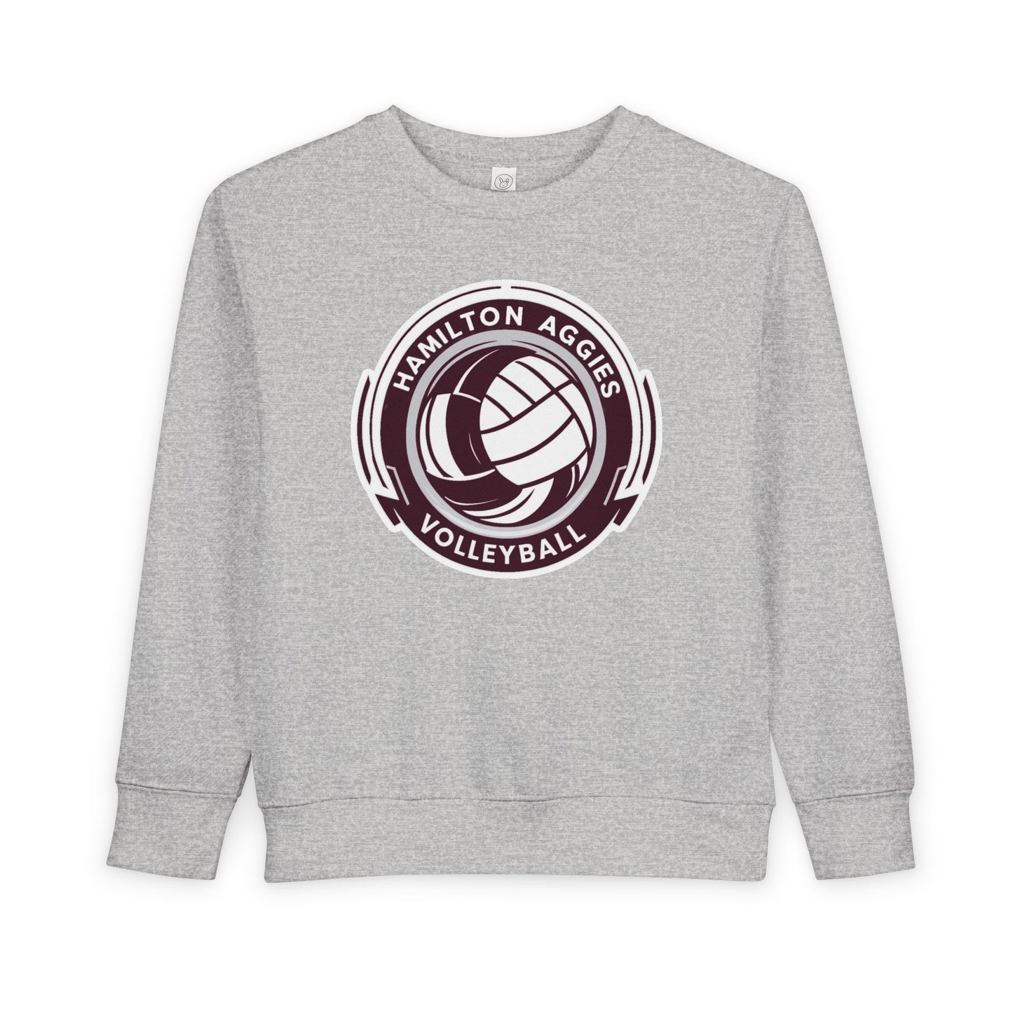 Toddler Crewneck Sweatshirt \ Hamilton Aggies Volleyball \ HAV1