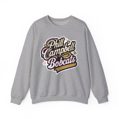 Adult Crewneck Sweatshirt \ Phill Campbell Bobcats \ PCBG1