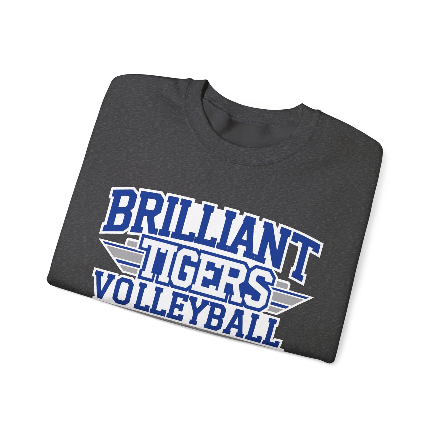 Adult Crewneck Sweatshirt \ Brilliant Tigers Volleyball \ BTV2