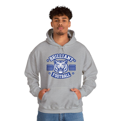 Adult Hoodie Sweatshirt \ Brilliant Tigers Football \ BTF2