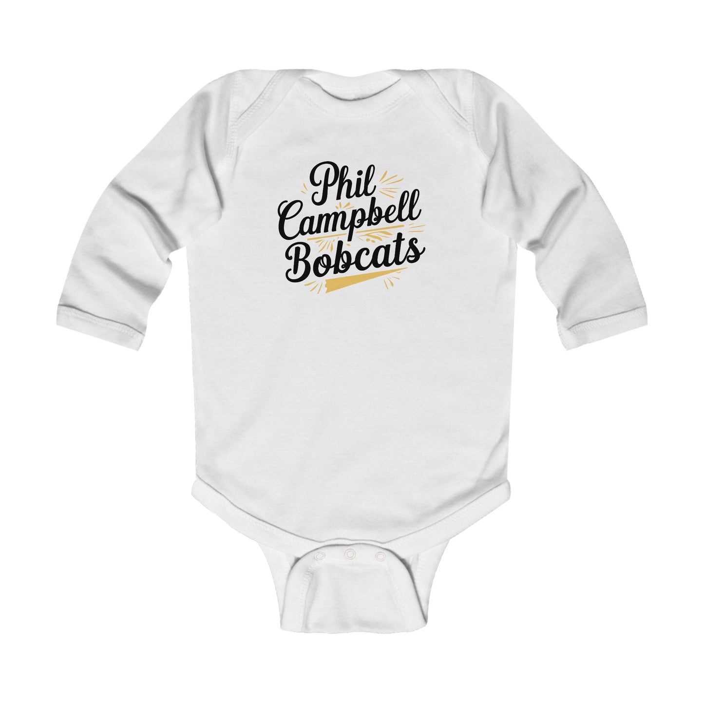Long Sleeve Baby Bodysuit \ Phil Campbell Bobcats \ PCBG2