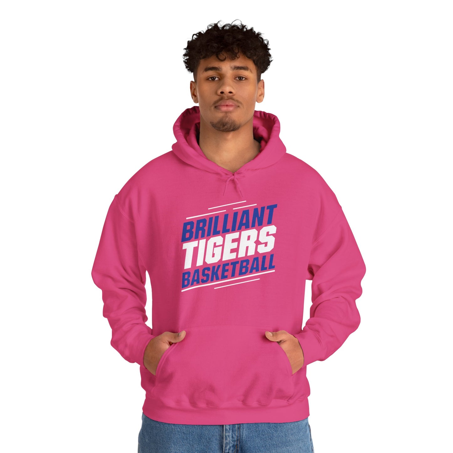 Adult Hoodie Sweatshirt \ Brilliant Tigers Basketball \ BTBK2