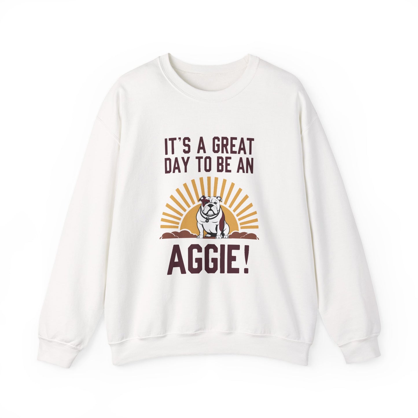Adult Crewneck Sweatshirt \ It's a Great Day to be a Aggie! \ GDA4